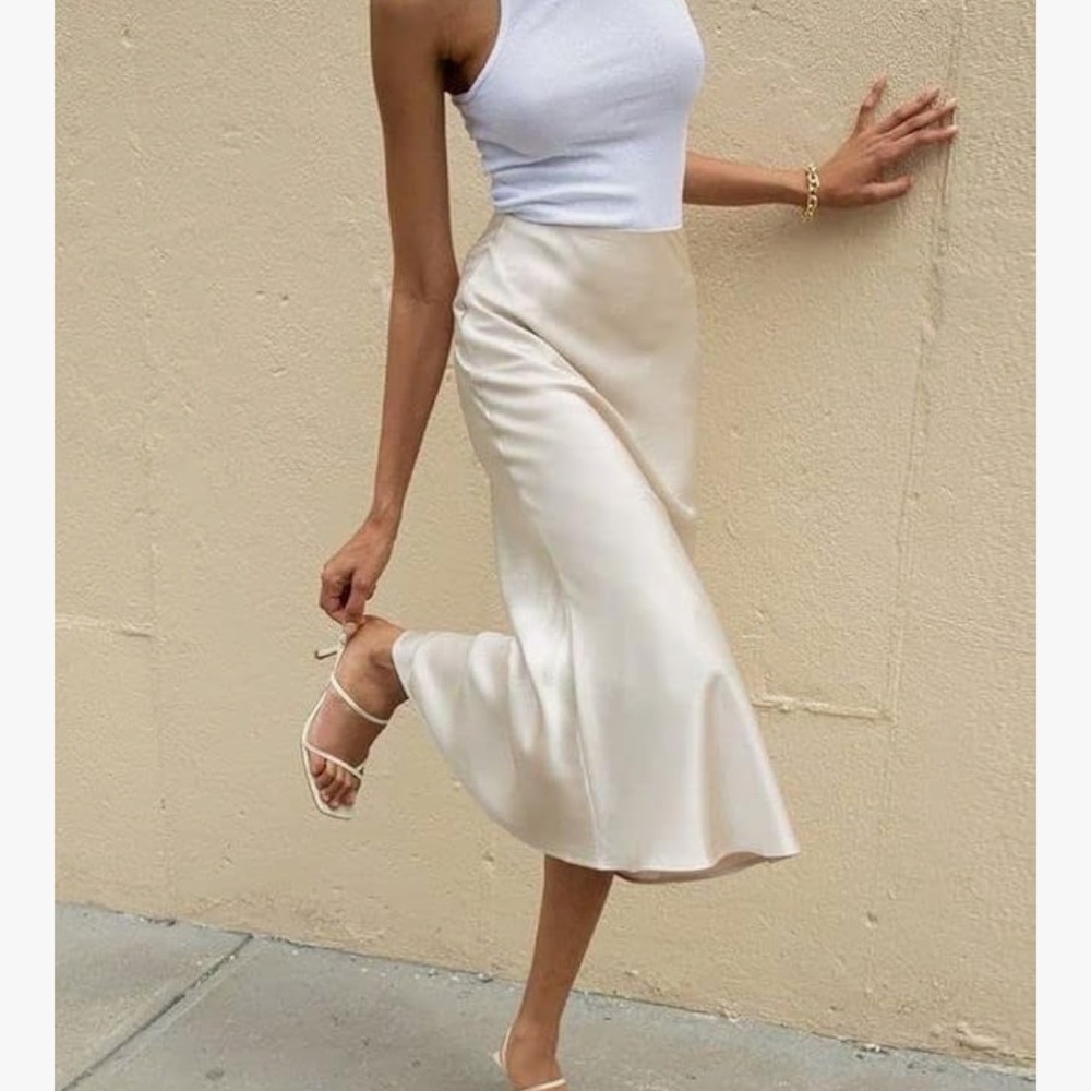 *New* Cream A-Line Women's Skirt